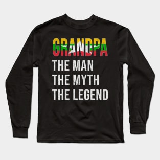 Grand Father Burmese Grandpa The Man The Myth The Legend - Gift for Burmese Dad With Roots From  Myanmar Long Sleeve T-Shirt